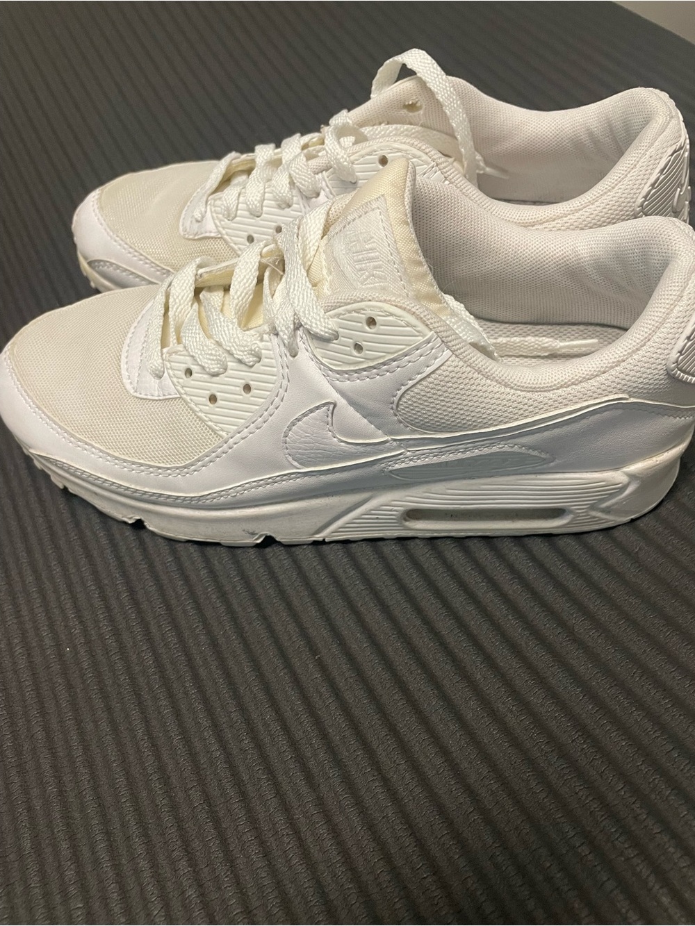 Nike White Low-Top Leather & Mesh Sneakers
